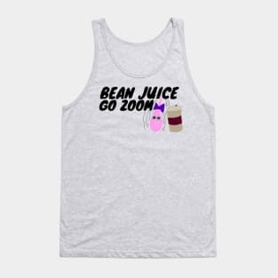 Bean juice go zoom pink hair fluff coffee Tank Top